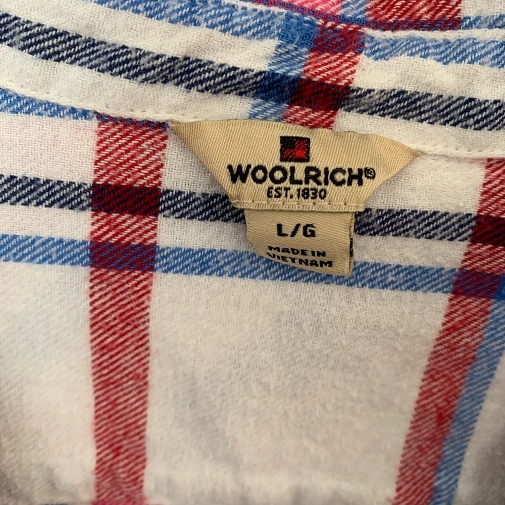 Woolrich Red, Pink and Blue Casual Button Down Shirt - Picture 3 of 3